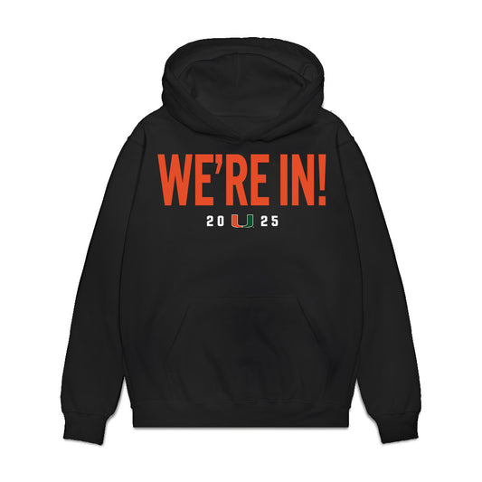Miami - NCAA Football : Jakob Weinberg - We're In Premium Hooded Sweatshirt-0