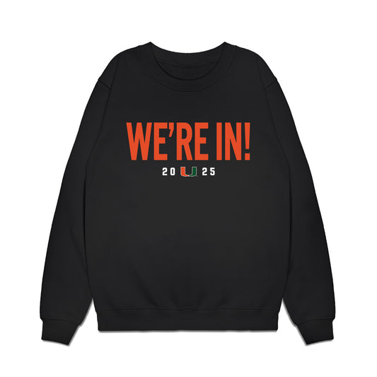 Miami - NCAA Football : Ezekiel Marcelin Jr. - We're In Premium Crewneck Sweatshirt-0
