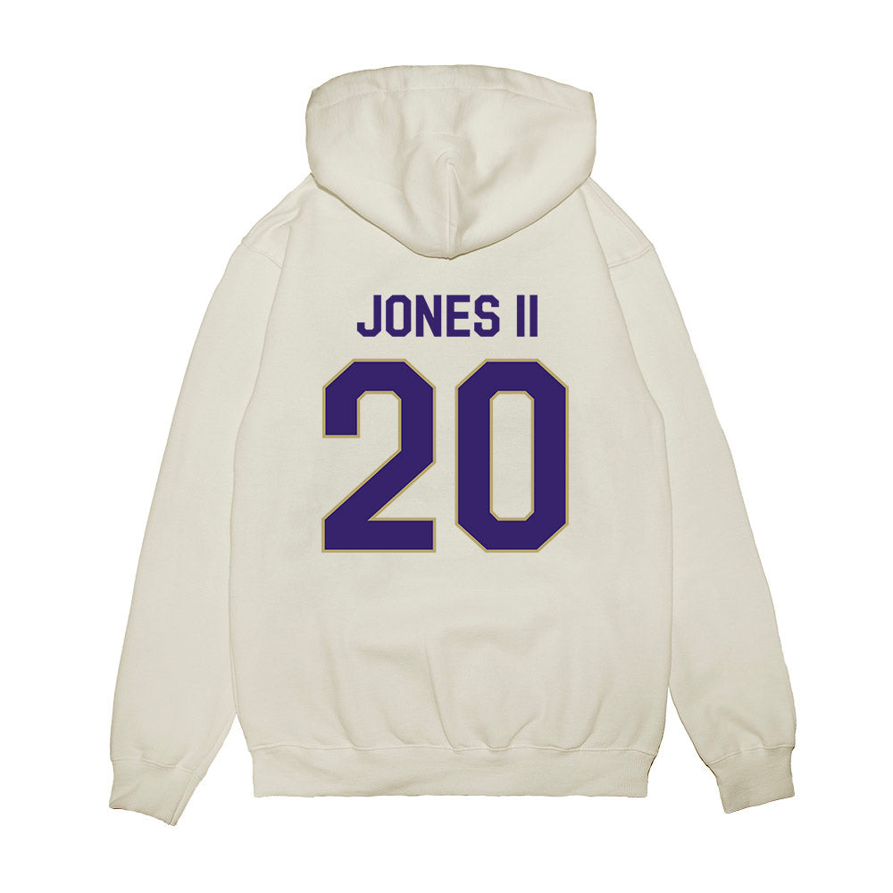 JMU - NCAA Football : Terrence Jones II - We're In Premium Hooded Sweatshirt-1