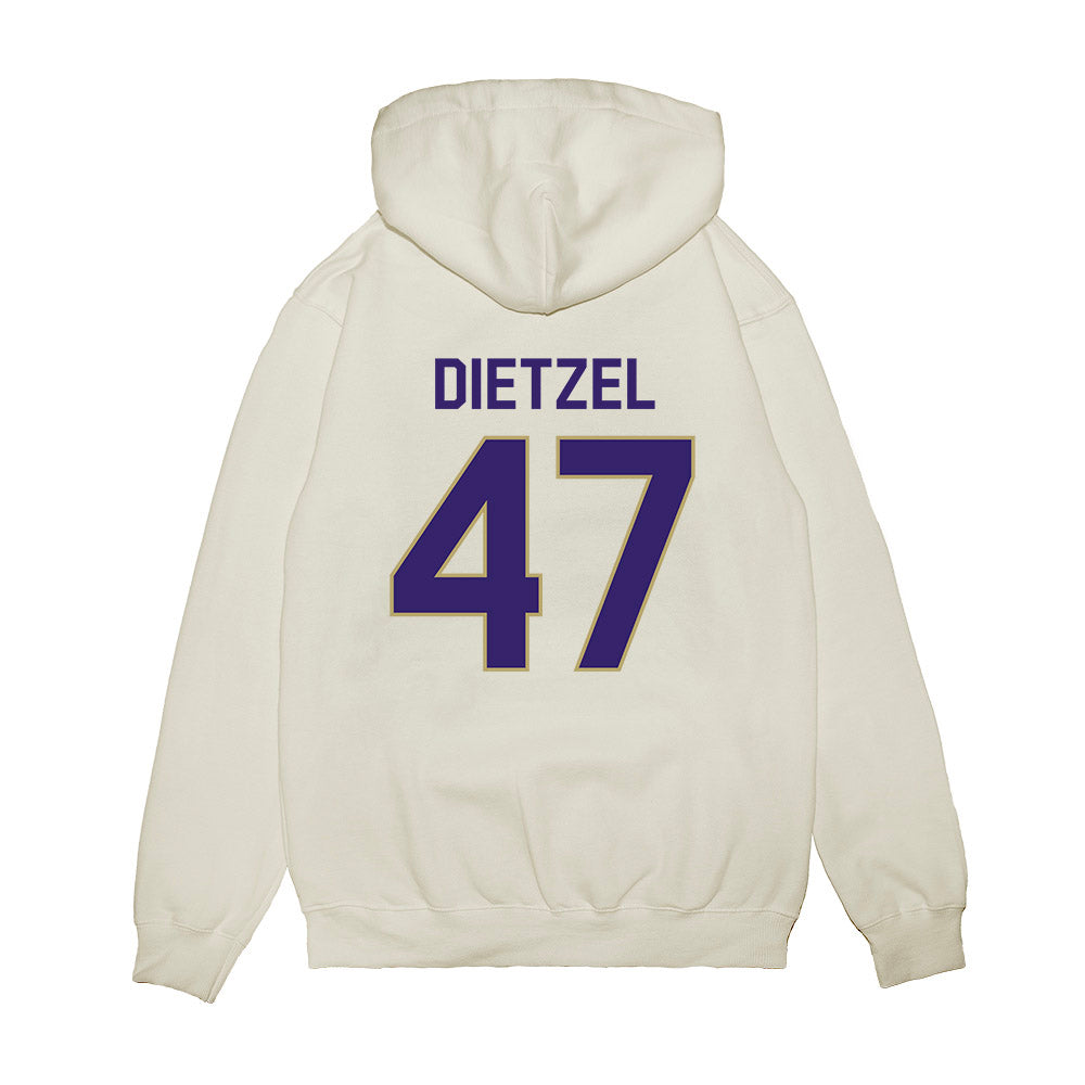 JMU - NCAA Football : Mitchell Dietzel - We're In Premium Hooded Sweatshirt-1
