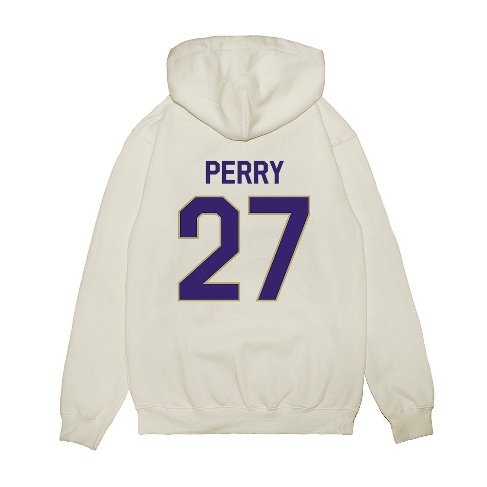 JMU - NCAA Football : Josiah Perry - We're In Premium Hooded Sweatshirt-1
