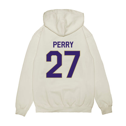 JMU - NCAA Football : Josiah Perry - We're In Premium Hooded Sweatshirt-1