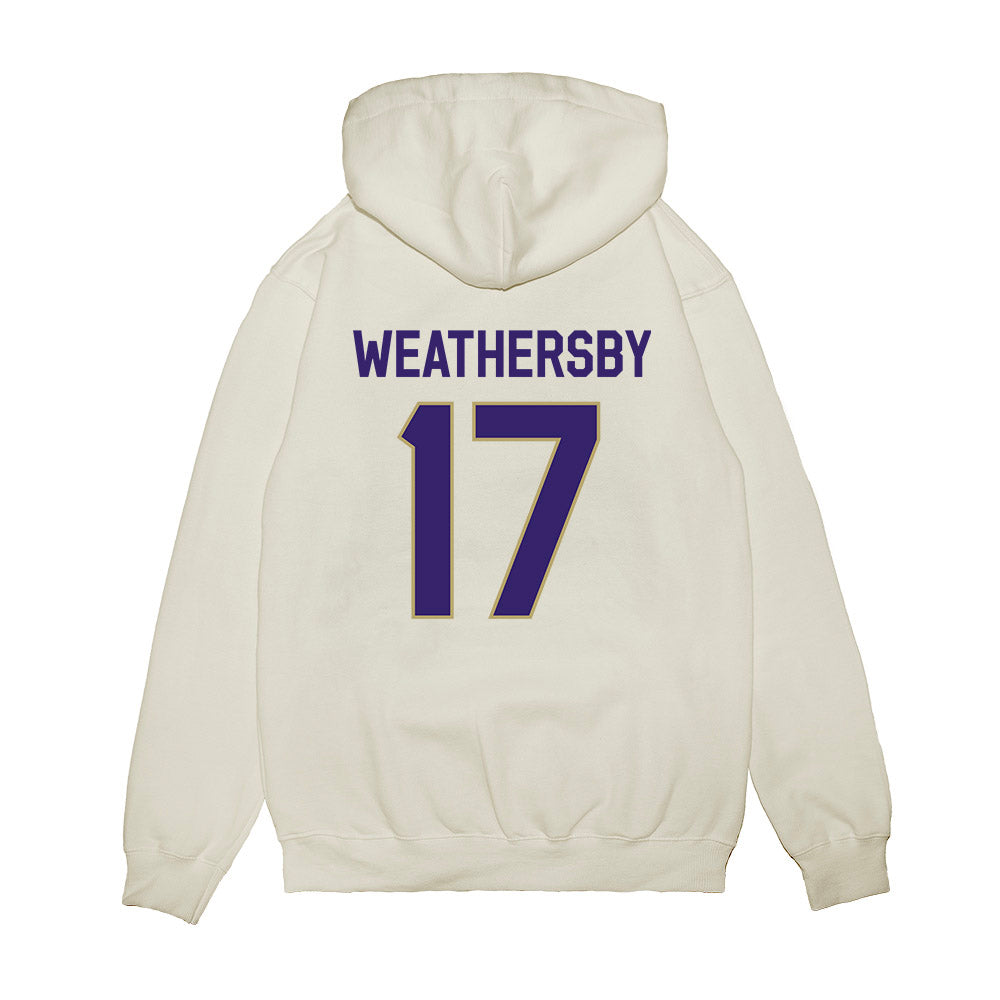 JMU - NCAA Football : Gannon Weathersby - We're In Premium Hooded Sweatshirt-1