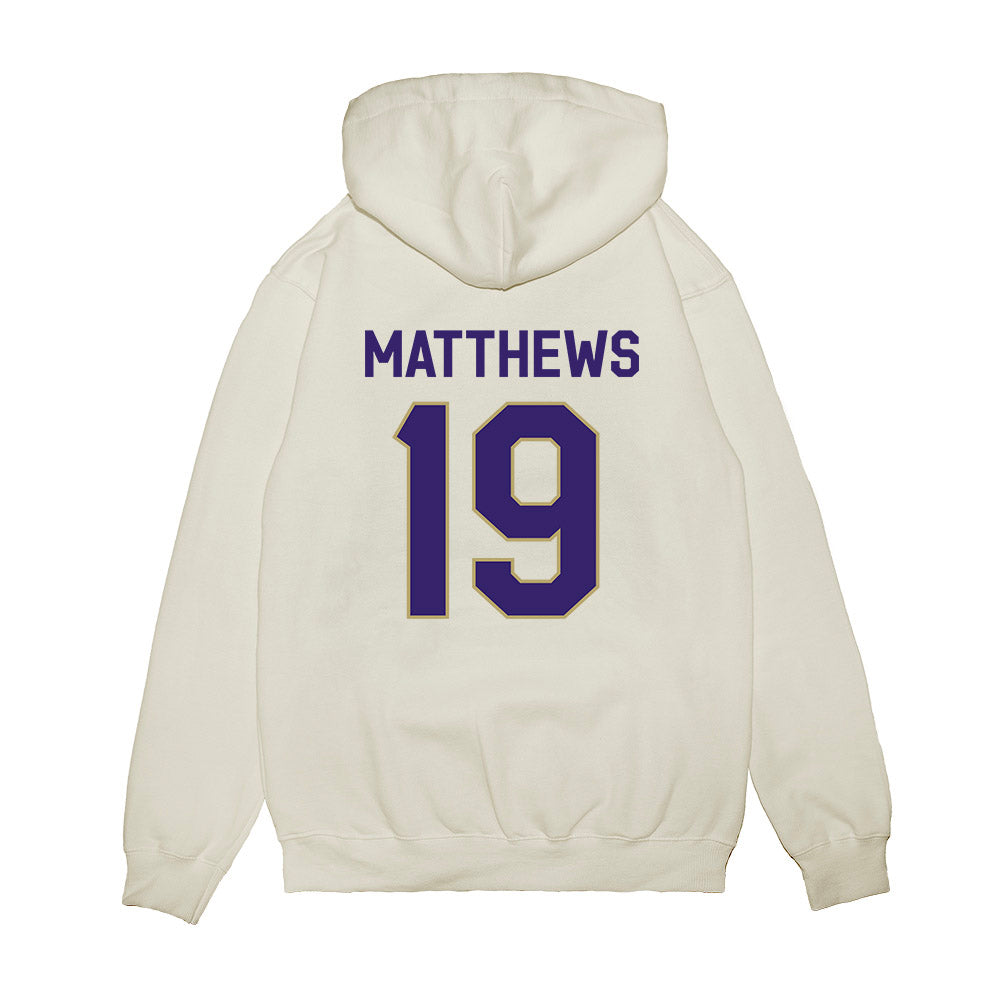 JMU - NCAA Football : Micah Matthews - We're In Premium Hooded Sweatshirt-1
