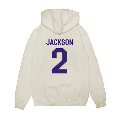 JMU - NCAA Football : Nakian Jackson - We're In Premium Hooded Sweatshirt-1