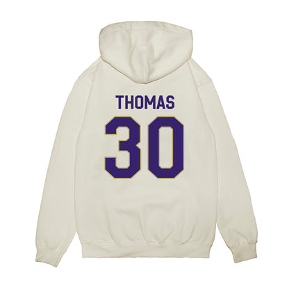 JMU - NCAA Football : Dkwan Thomas - We're In Premium Hooded Sweatshirt-1
