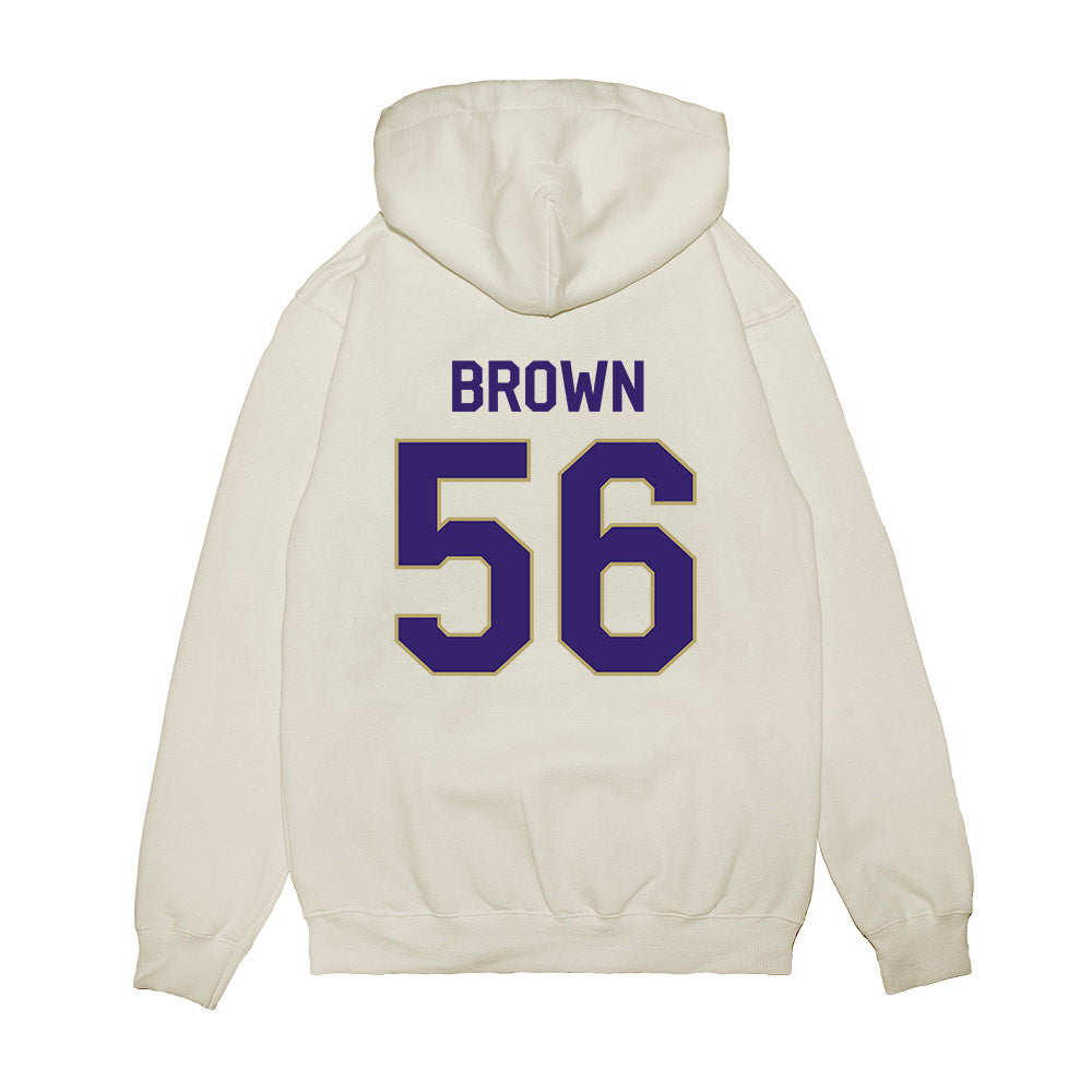 JMU - NCAA Football : Tyler Brown - We're In Premium Hooded Sweatshirt-1