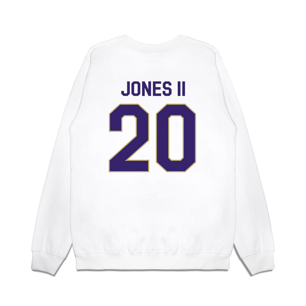 JMU - NCAA Football : Terrence Jones II - We're In Premium Crewneck Sweatshirt-1