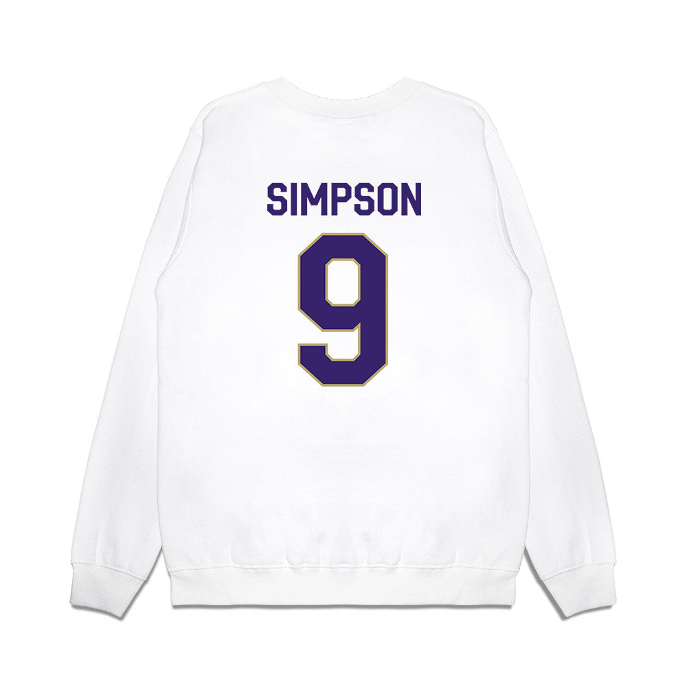 JMU - NCAA Football : Keitrone Simpson - We're In Premium Crewneck Sweatshirt-1