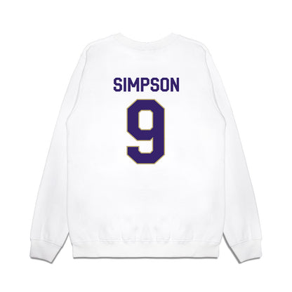 JMU - NCAA Football : Keitrone Simpson - We're In Premium Crewneck Sweatshirt-1