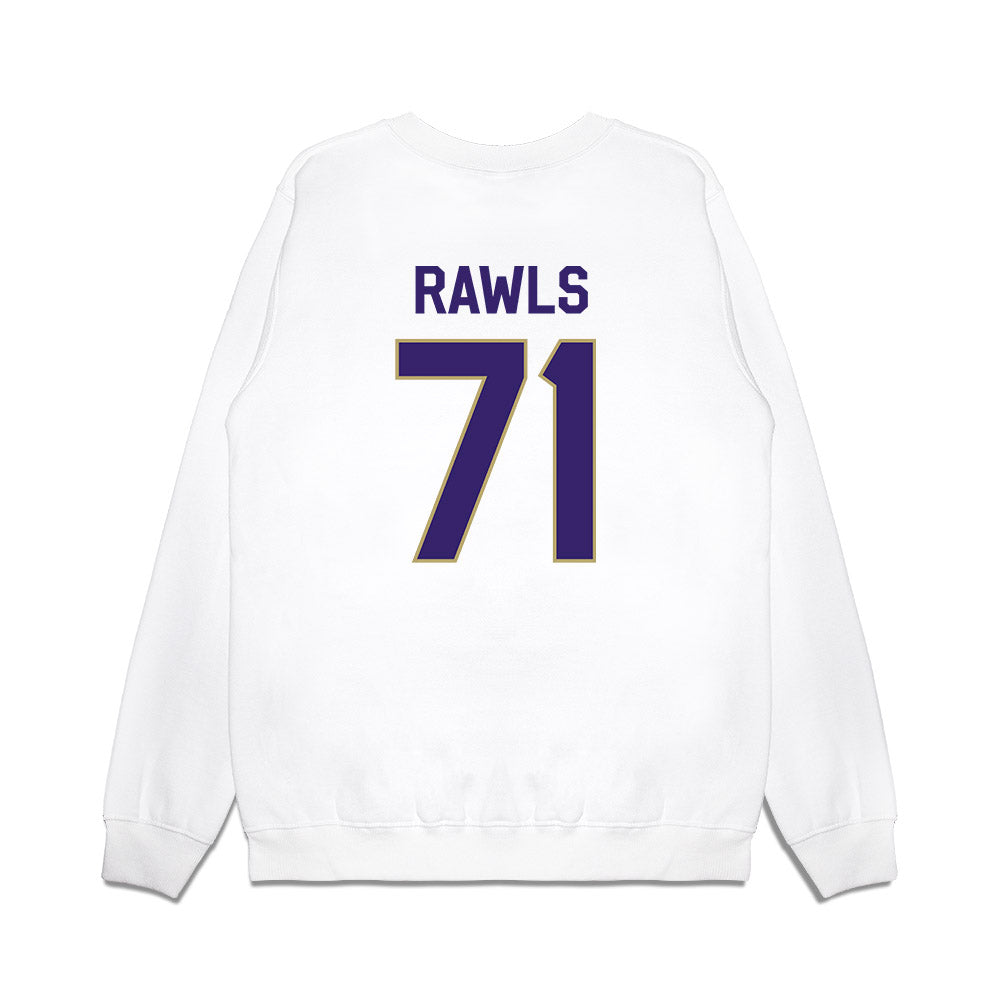 JMU - NCAA Football : Deacon Rawls - We're In Premium Crewneck Sweatshirt-1