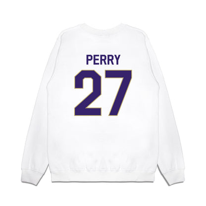 JMU - NCAA Football : Josiah Perry - We're In Premium Crewneck Sweatshirt-1
