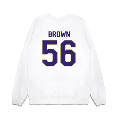 JMU - NCAA Football : Tyler Brown - We're In Premium Crewneck Sweatshirt-1