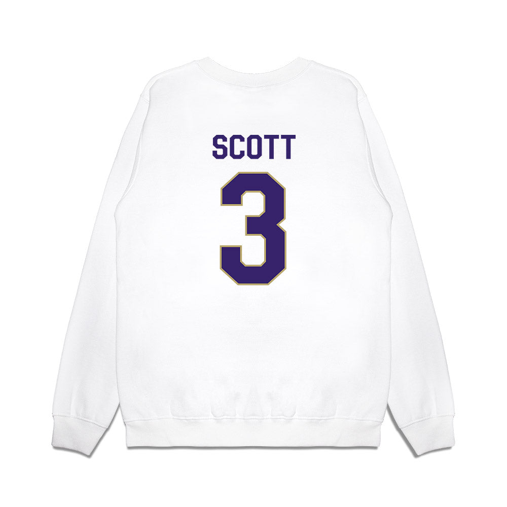 JMU - NCAA Football : Corey Scott - We're In Premium Crewneck Sweatshirt-1