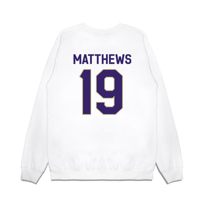JMU - NCAA Football : Micah Matthews - We're In Premium Crewneck Sweatshirt-1