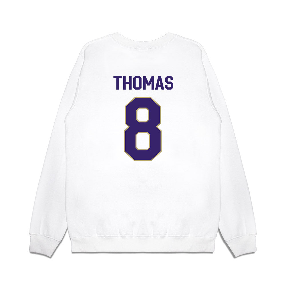 JMU - NCAA Football : Amar Thomas - We're In Premium Crewneck Sweatshirt-1