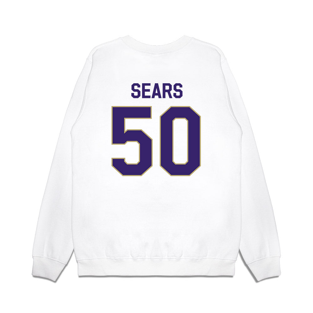 JMU - NCAA Football : Jesse Sears - We're In Premium Crewneck Sweatshirt-1
