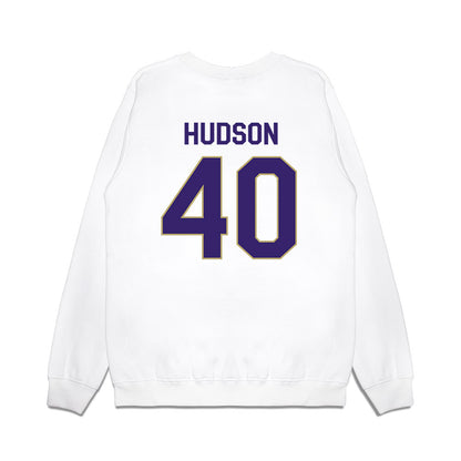 JMU - NCAA Football : Zion Hudson - We're In Premium Crewneck Sweatshirt-1