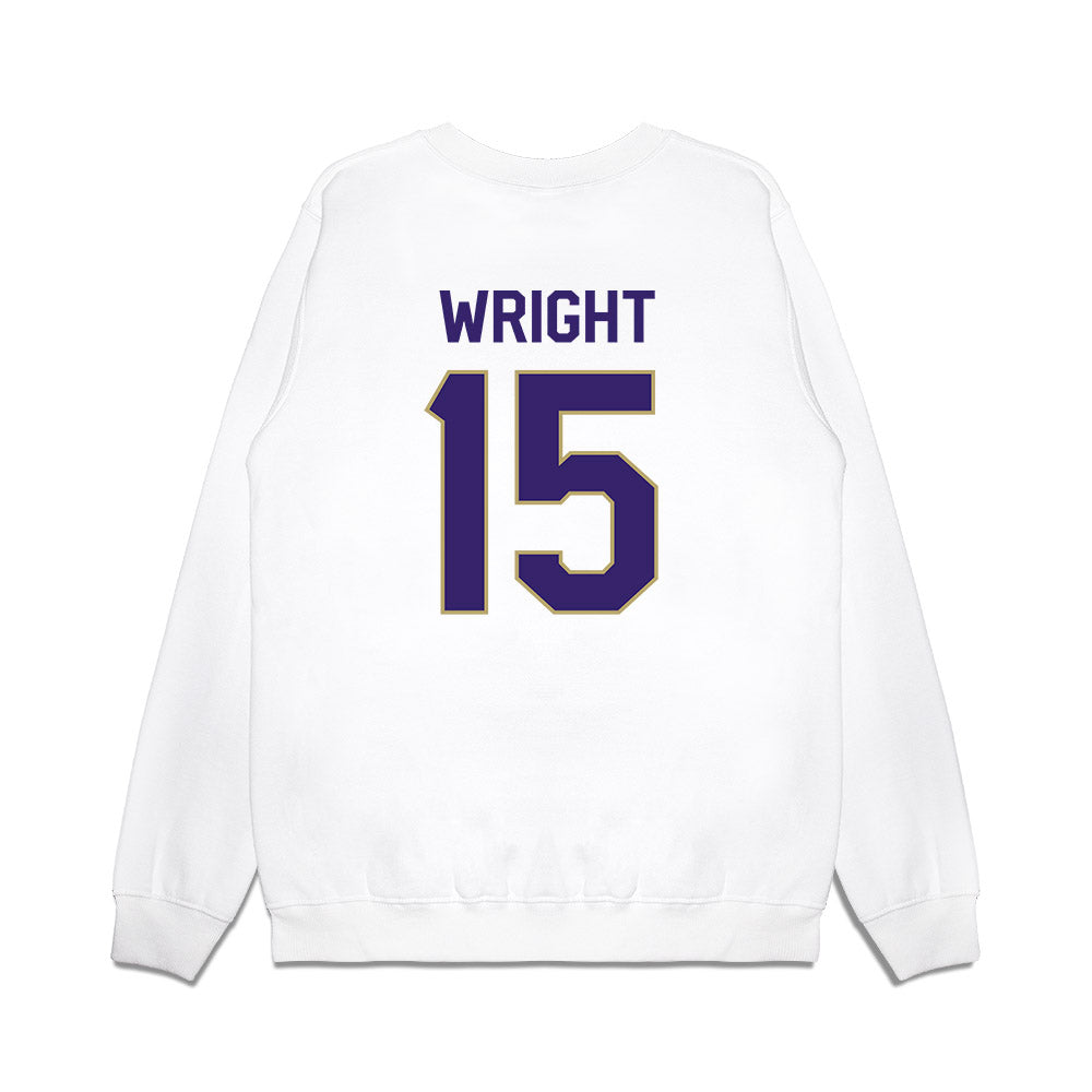 JMU - NCAA Football : Kyi Wright - We're In Premium Crewneck Sweatshirt-1