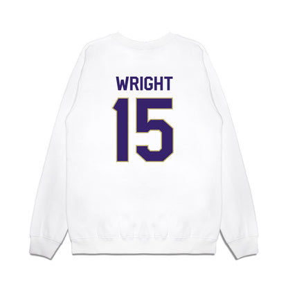 JMU - NCAA Football : Kyi Wright - We're In Premium Crewneck Sweatshirt-1