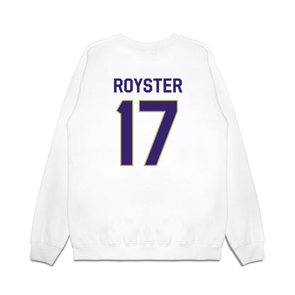 JMU - NCAA Football : Danny Royster - We're In Premium Crewneck Sweatshirt-1