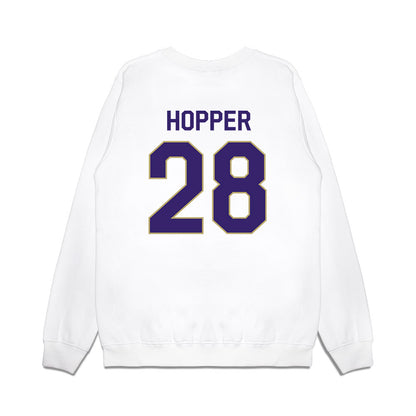 JMU - NCAA Football : Tyjai Hopper - We're In Premium Crewneck Sweatshirt-1