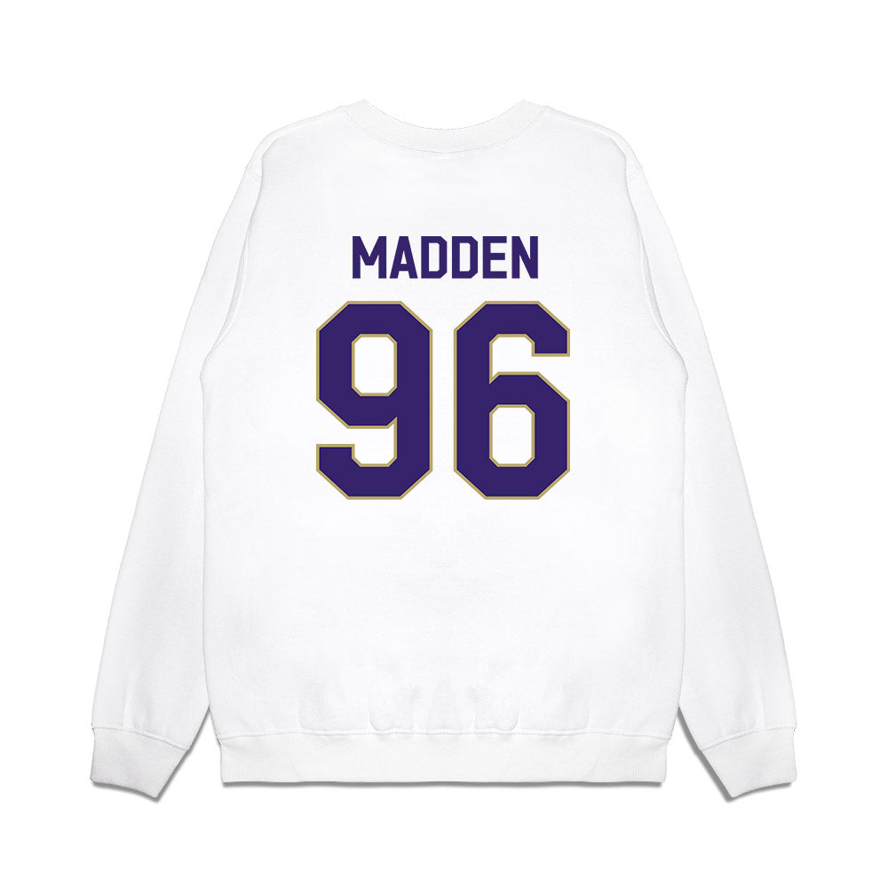 JMU - NCAA Football : Connor Madden - We're In Premium Crewneck Sweatshirt-1