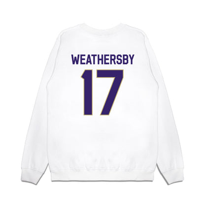 JMU - NCAA Football : Gannon Weathersby - We're In Premium Crewneck Sweatshirt-1