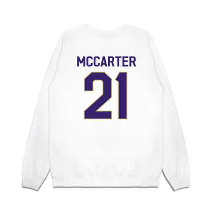 JMU - NCAA Football : Jackson McCarter - We're In Premium Crewneck Sweatshirt-1
