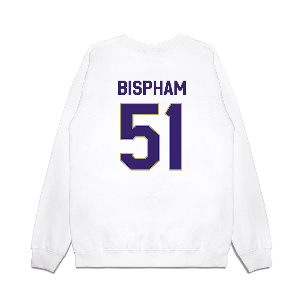 JMU - NCAA Football : Christopher Bispham - We're In Premium Crewneck Sweatshirt-1