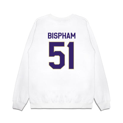 JMU - NCAA Football : Christopher Bispham - We're In Premium Crewneck Sweatshirt-1
