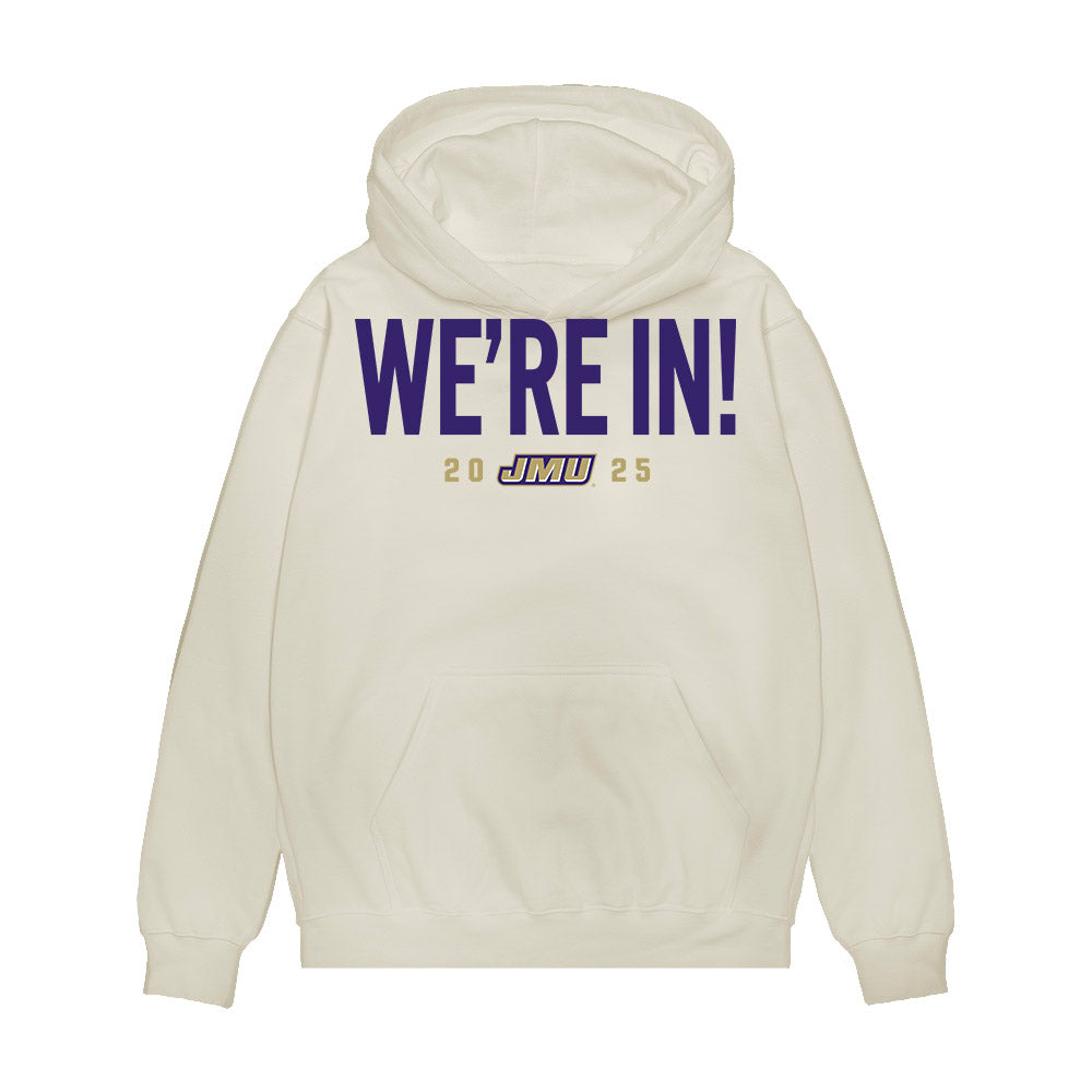 JMU - NCAA Football : Mitchell Dietzel - We're In Premium Hooded Sweatshirt-0