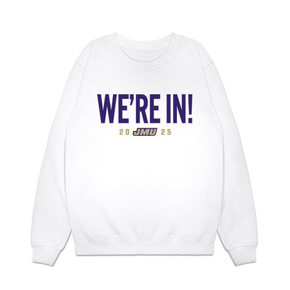 JMU - NCAA Football : Lathan Croley - We're In Premium Crewneck Sweatshirt-0