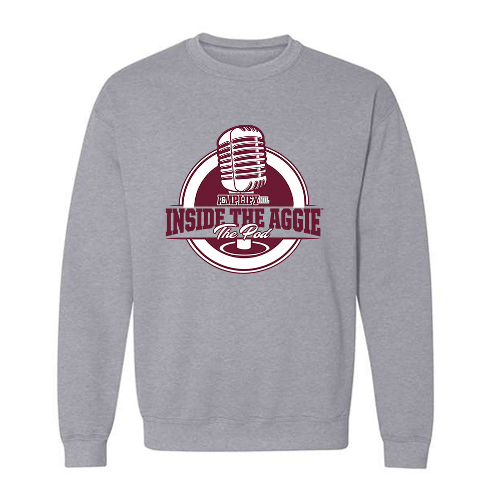Texas A&M - : Inside the Aggie Pod Crewneck Sweatshirt-0
