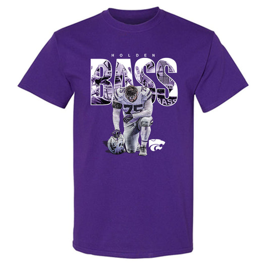 Kansas State - NCAA Football : Holden Bass - Collage T-Shirt-0