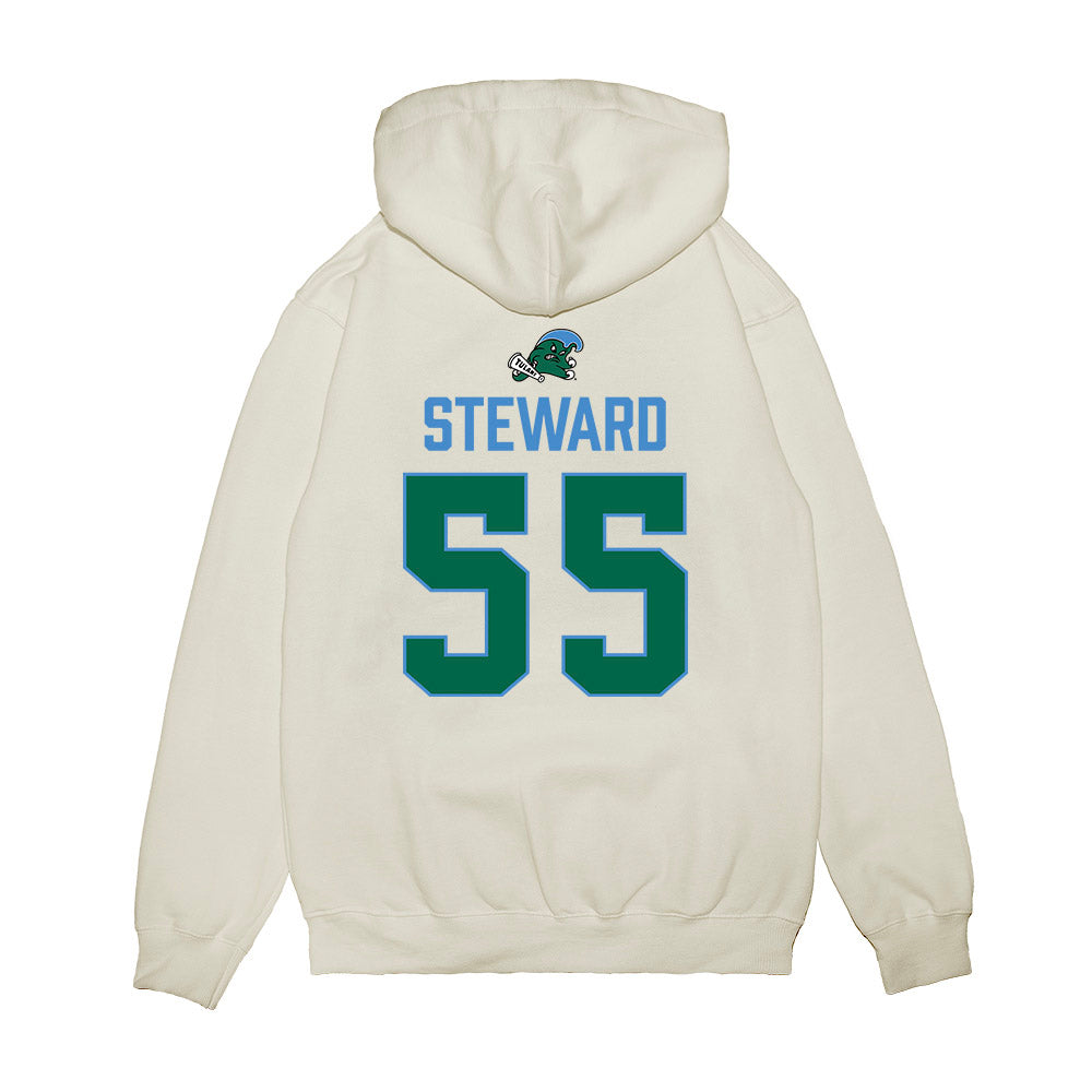 Tulane - NCAA Football : Dominic Steward - 2025 Conference Champions Premium Hooded Sweatshirt-1