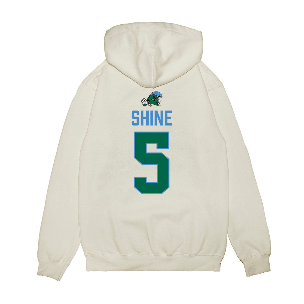 Tulane - NCAA Football : Ezaiah Shine - 2025 Conference Champions Premium Hooded Sweatshirt-1