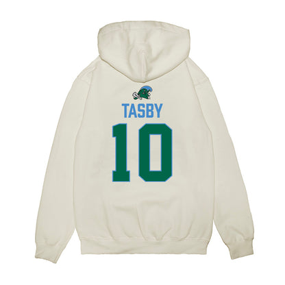 Tulane - NCAA Football : Kellen Tasby - 2025 Conference Champions Premium Hooded Sweatshirt-1