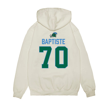 Tulane - NCAA Football : Juelz Baptiste - 2025 Conference Champions Premium Hooded Sweatshirt-1