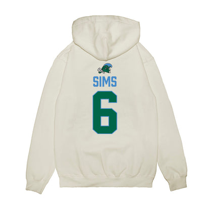 Tulane - NCAA Football : Joshua Sims - 2025 Conference Champions Premium Hooded Sweatshirt-1