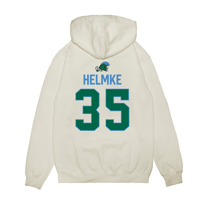 Tulane - NCAA Football : Cooper Helmke - 2025 Conference Champions Premium Hooded Sweatshirt-1