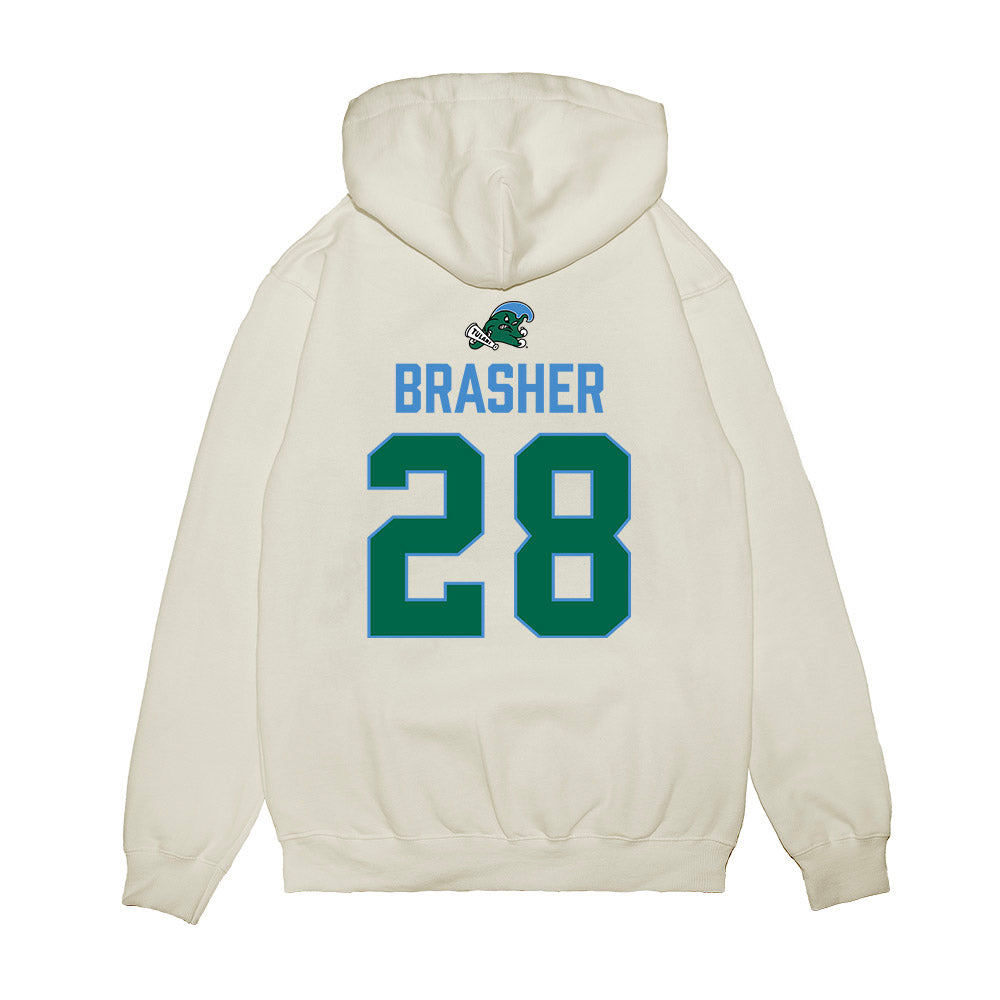 Tulane - NCAA Football : Dylan Brasher - 2025 Conference Champions Premium Hooded Sweatshirt-1