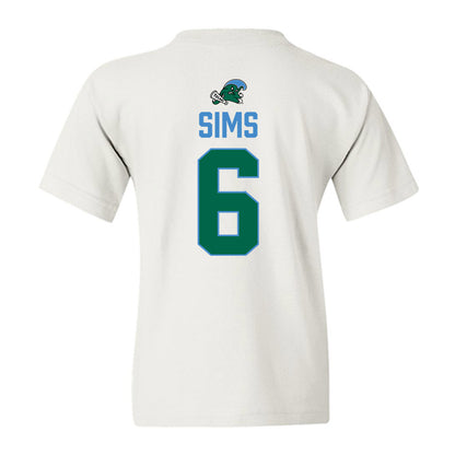 Tulane - NCAA Football : Joshua Sims - 2025 Conference Champions Youth T-Shirt-1