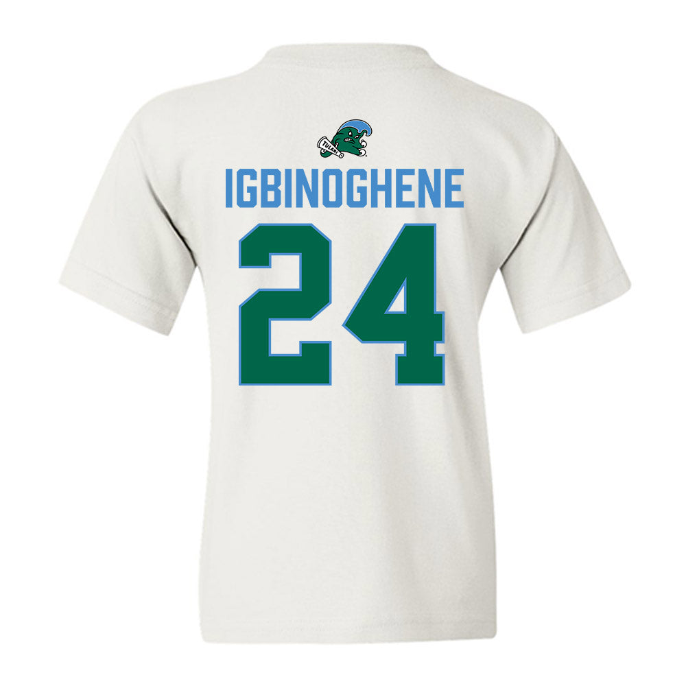 Tulane - NCAA Football : Michael Igbinoghene - 2025 Conference Champions Youth T-Shirt-1