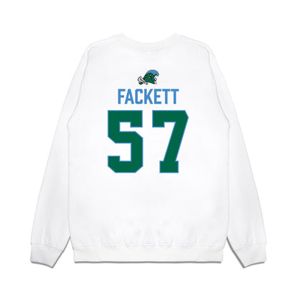 Tulane - NCAA Football : Deborah Fackett - 2025 Conference Champions Premium Crewneck Sweatshirt-1
