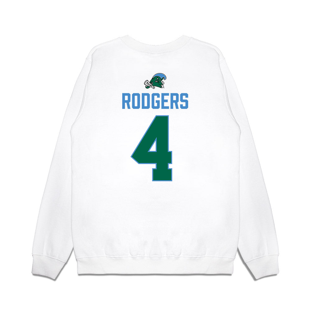Tulane - NCAA Football : Chris Rodgers - 2025 Conference Champions Premium Crewneck Sweatshirt-1