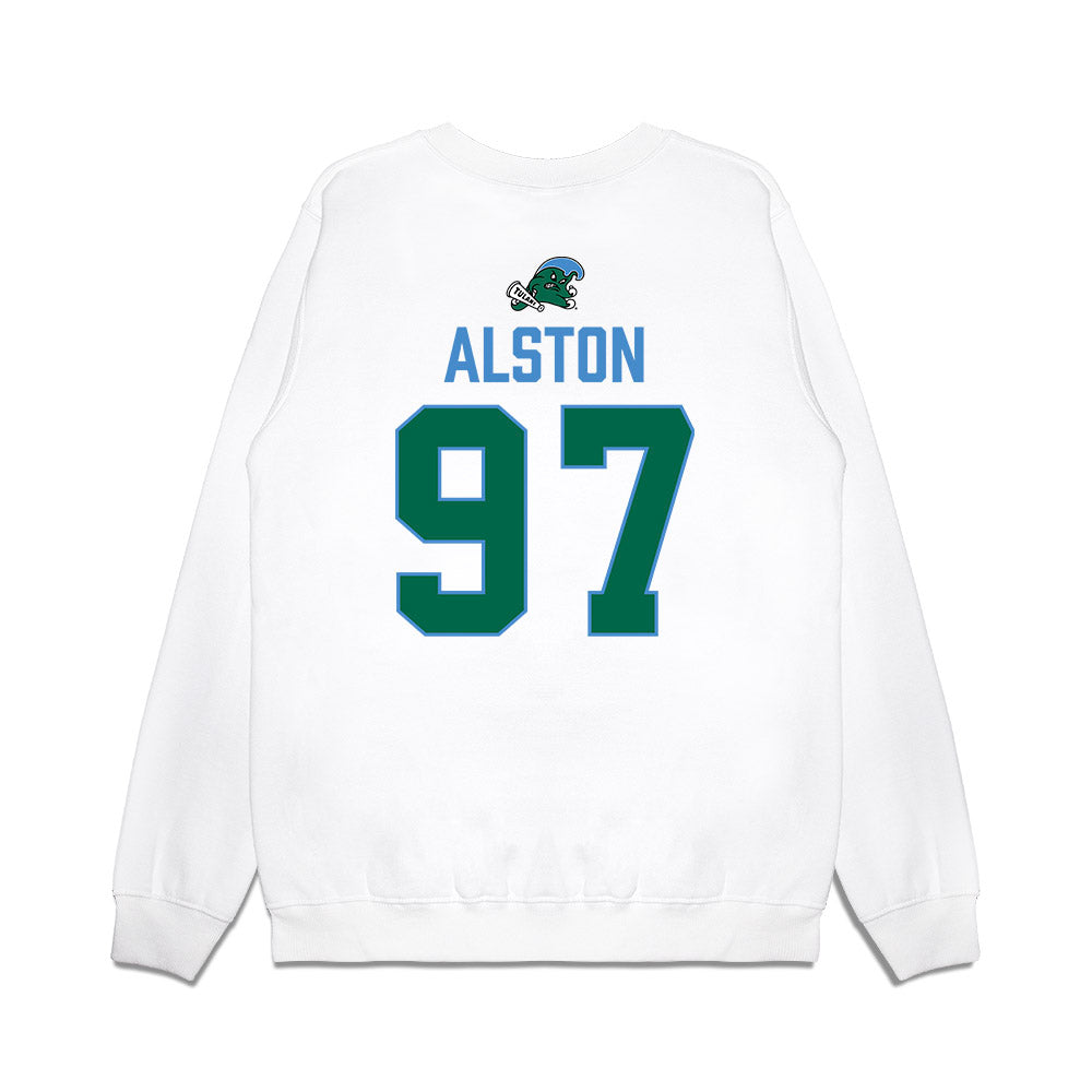 Tulane - NCAA Football : Nikolas Alston - 2025 Conference Champions Premium Crewneck Sweatshirt-1