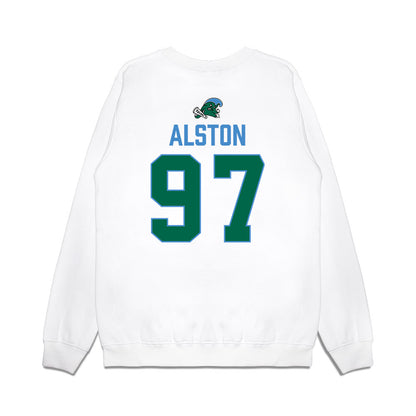 Tulane - NCAA Football : Nikolas Alston - 2025 Conference Champions Premium Crewneck Sweatshirt-1