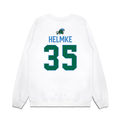 Tulane - NCAA Football : Cooper Helmke - 2025 Conference Champions Premium Crewneck Sweatshirt-1