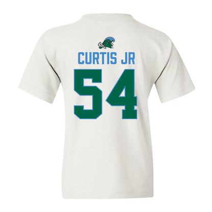 Tulane - NCAA Football : Jeffrey Curtis Jr - 2025 Conference Champions Youth T-Shirt-1